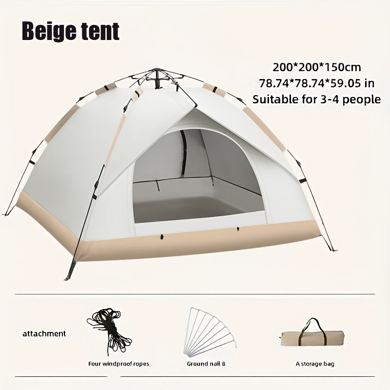 UV Repellent 4-Person Pop-Up Tent