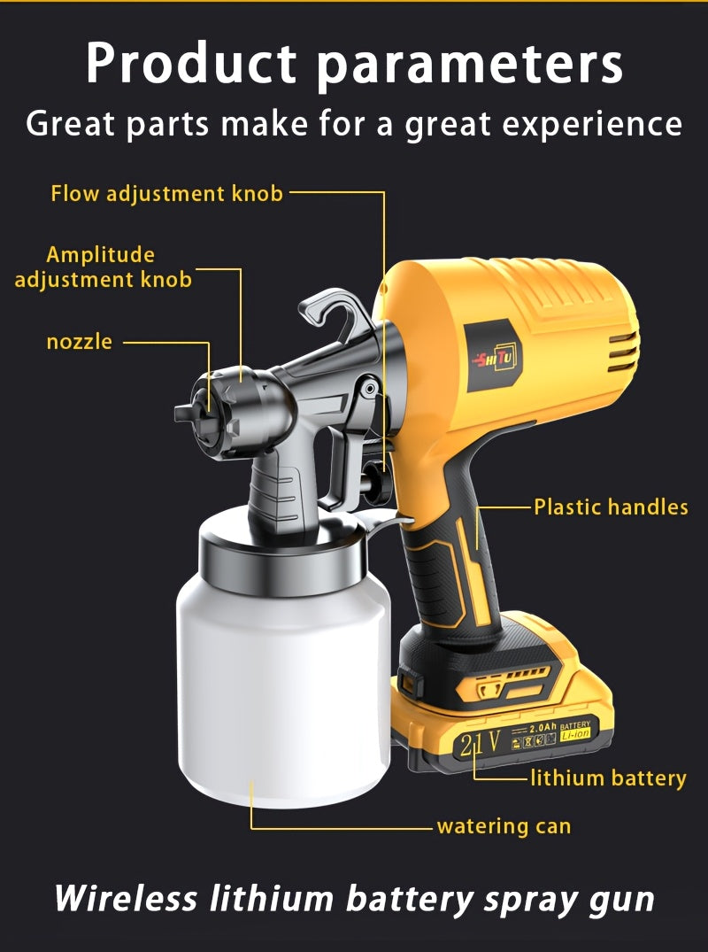 Wireless Spray Gun with Nozzle