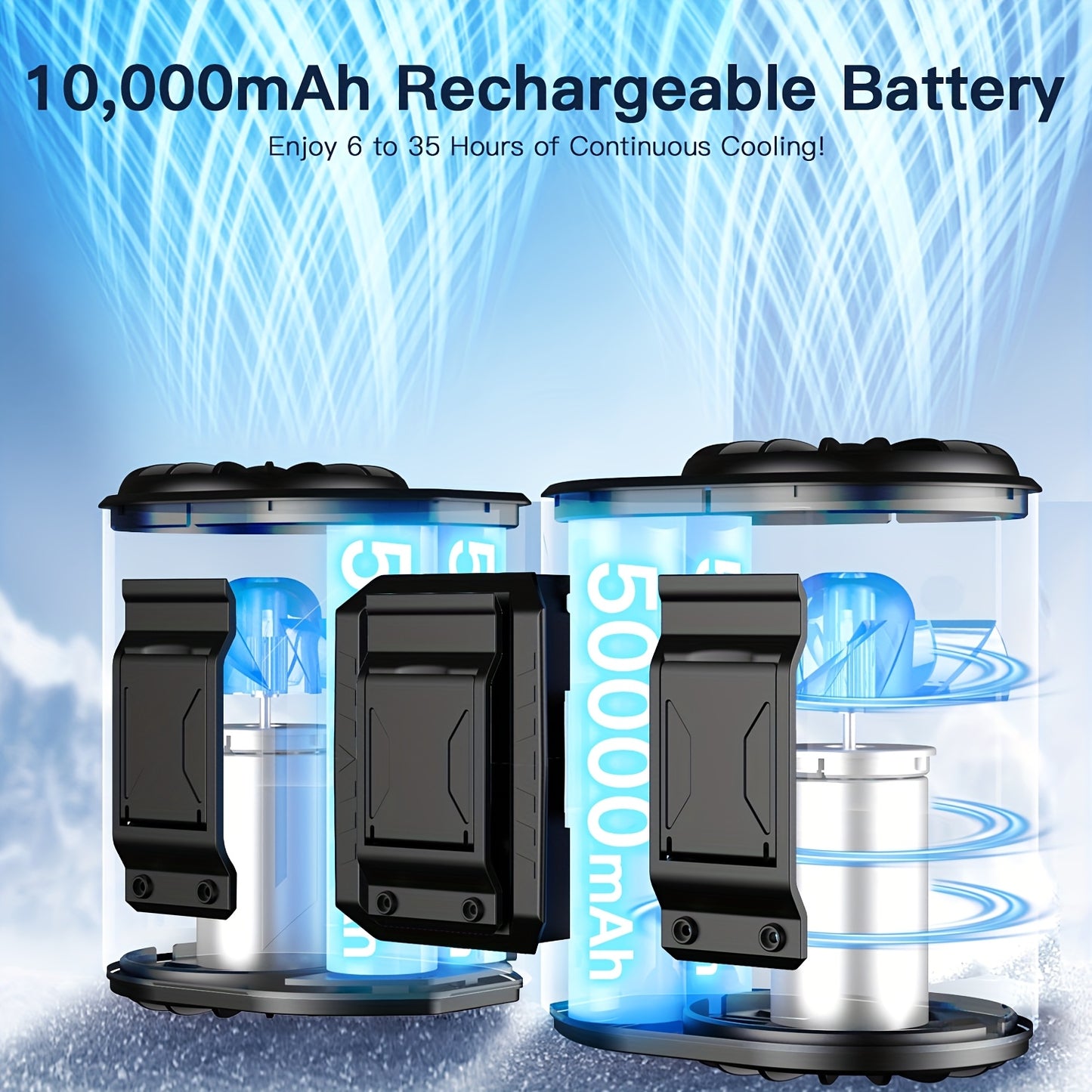 2025 Portable Waist Fan Bladeless Electric Fan