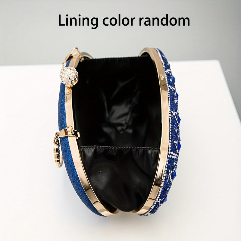 Vintage Peacock Crystal Clutch Evening Bags