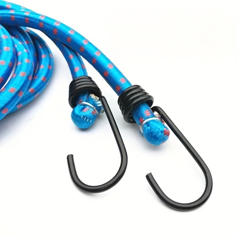 Elastic Strapping Rope with Double Hooks for Securing Luggage in Cars