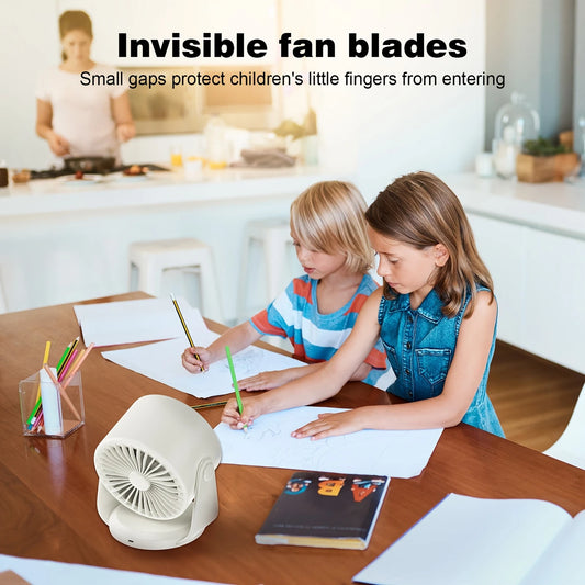 Ultra-Quiet USB Rechargeable Mini Electric Fan