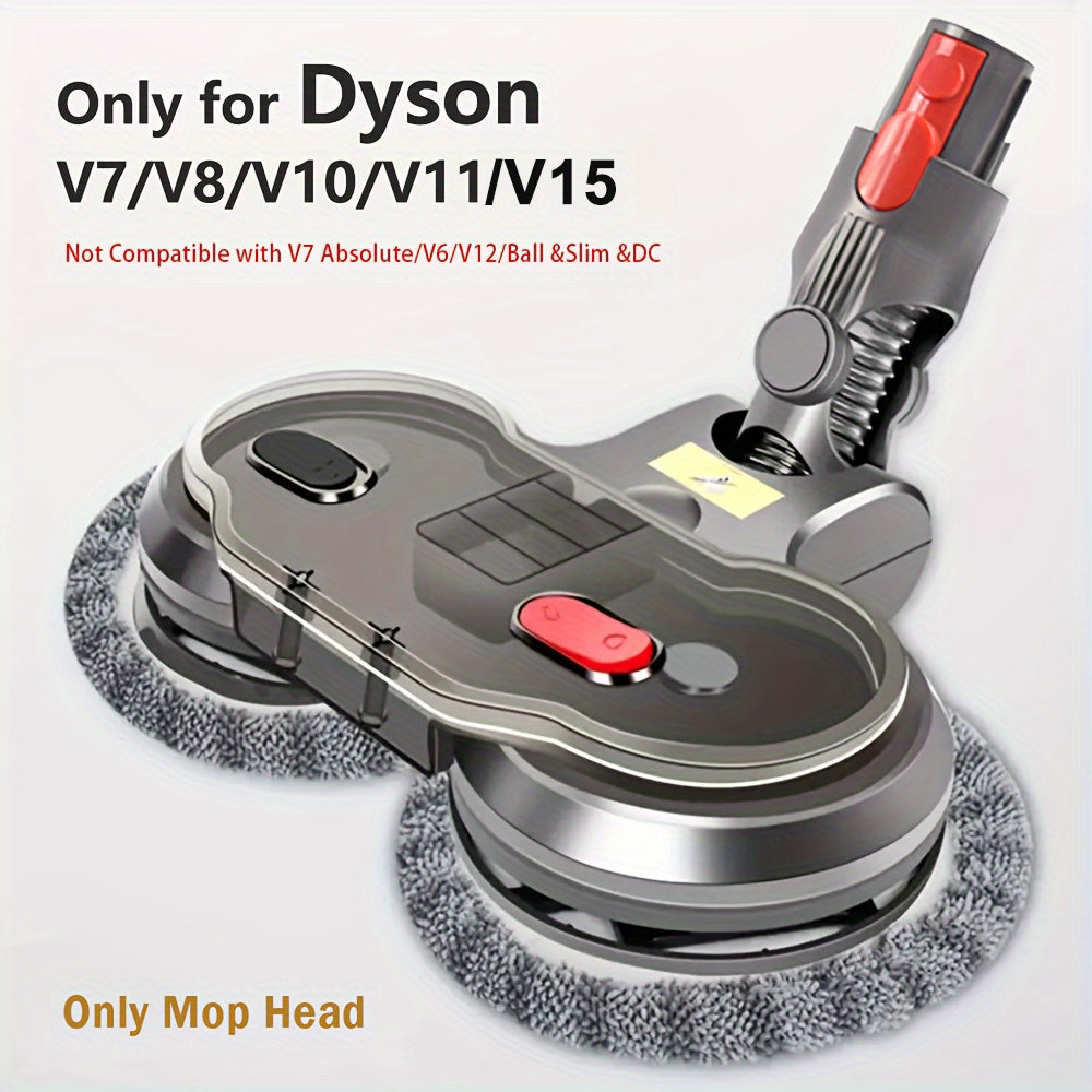 V200PCT Compatible Electric Mop Head, Featuring a Detachable Water Tank And Six Cloths Included