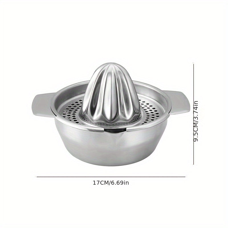 2pcs Stainless Steel Manual Citrus Juicer