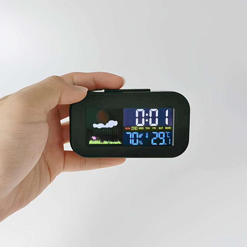 Vibrant Color Display Weather Station Clock