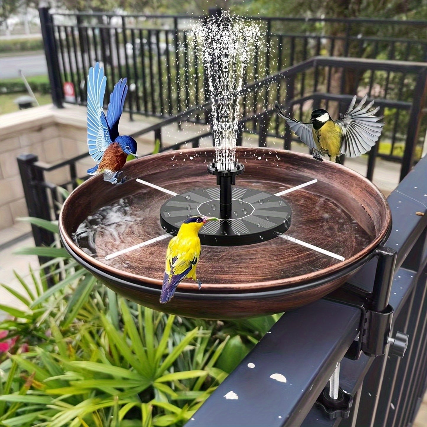 Solar Powered Water Fountain