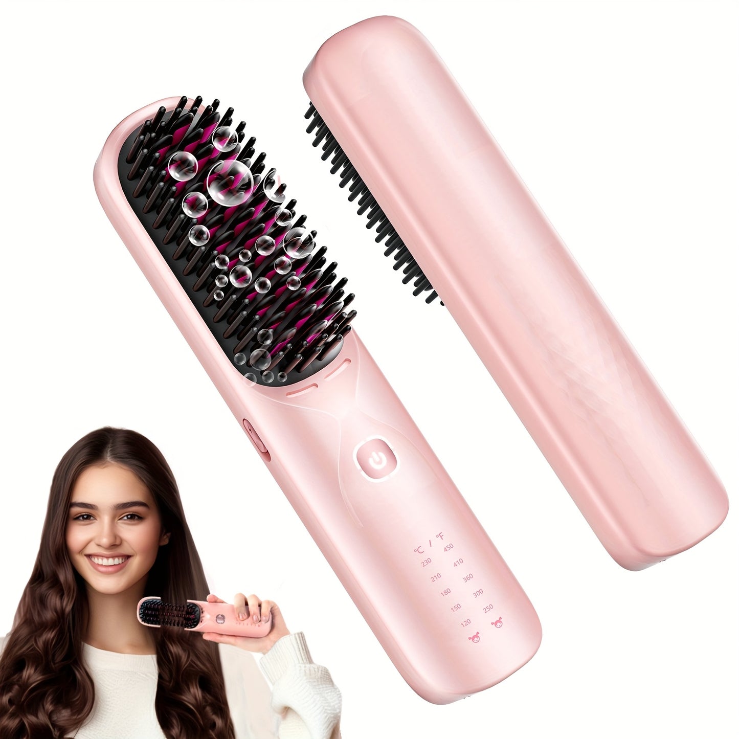Wireless hair straightener