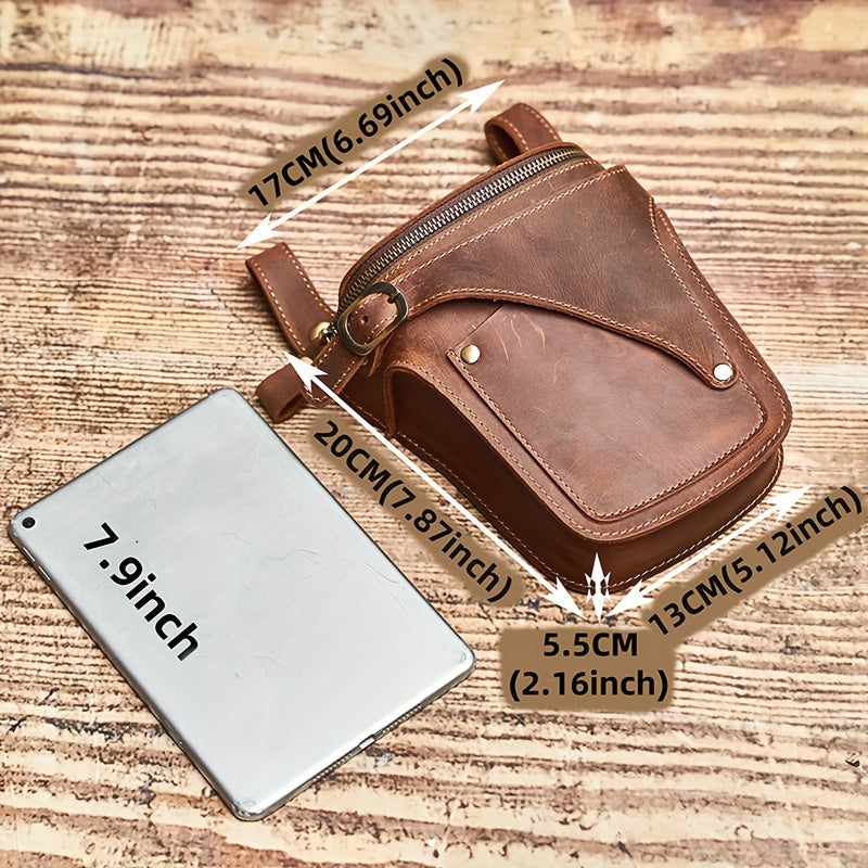 Vintage Buffalo Leather Fanny Pack