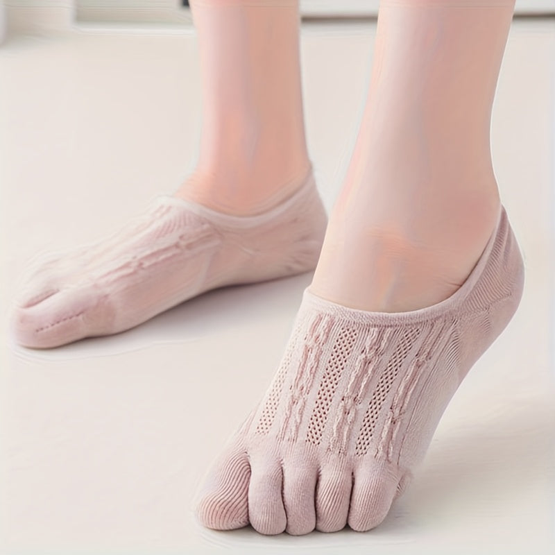10 pairs of five finger mesh boat socks