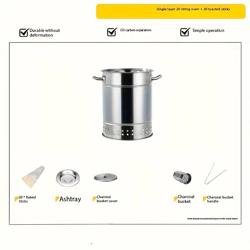 Stainless Steel Combination Grill