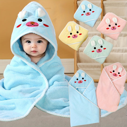 Soft Cartoon Animal Swaddling Blanket Set