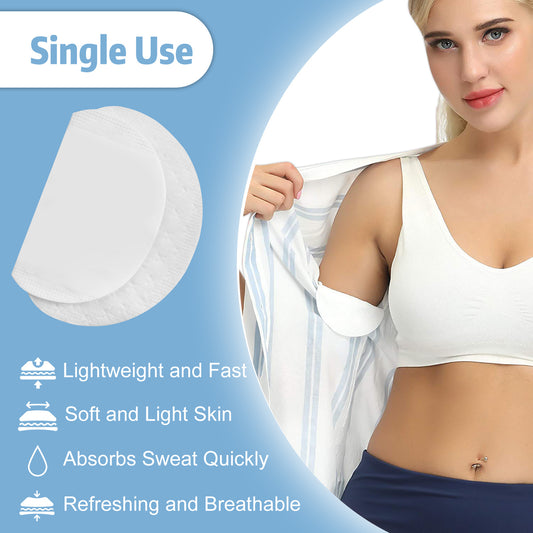200pcs Disposable Unisex Underarm Sweat Pads