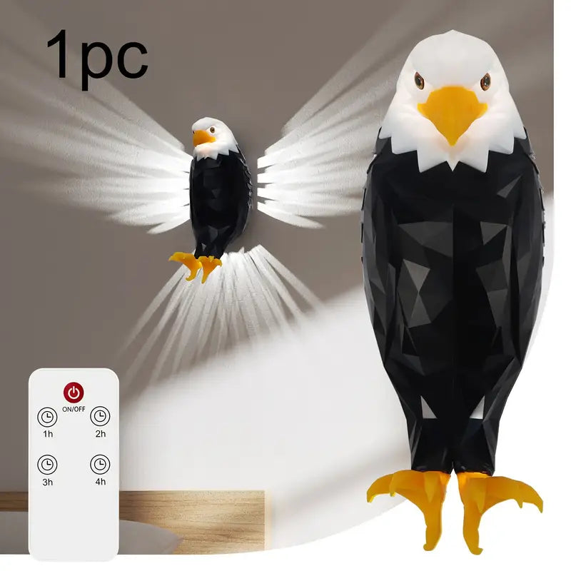 1pc Art Deco Bald Eagle LED Wall Light