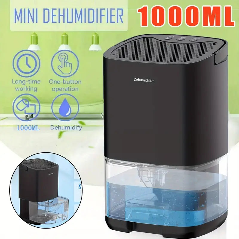 Ultra Quiet & Auto Shut Off LED Portable Mini Dehumidifier For For