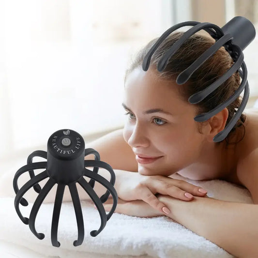 Portable Octopus Claw Scalp Massager - USB Rechargeable