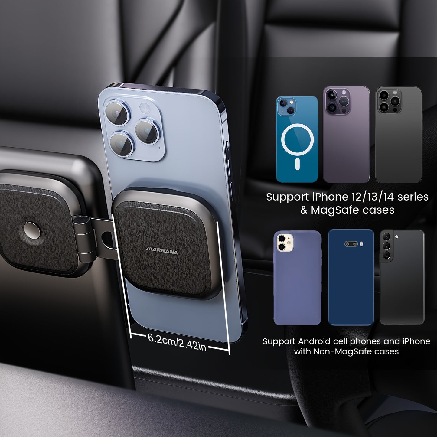 Foldable Magnetic Car Phone Holder