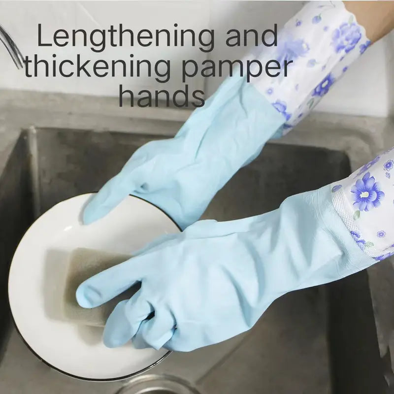 Women's Fleece-Lined Winter Cleaning Gloves