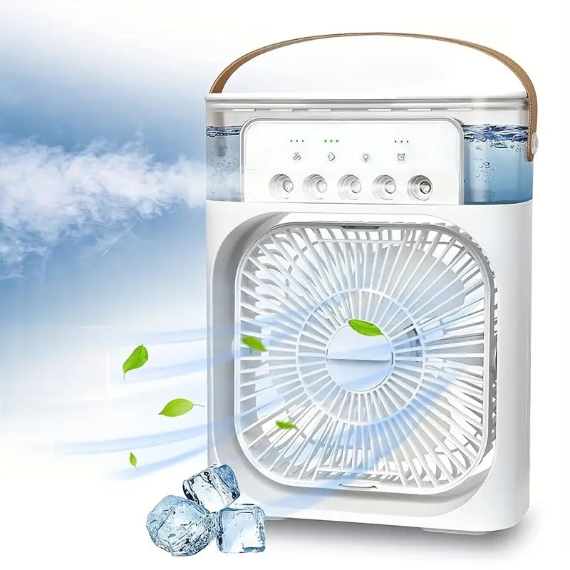 New 5-hole humidifying spray fan cooler