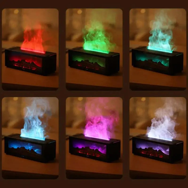 USB-Powered Simulated Flame Aroma Diffuser