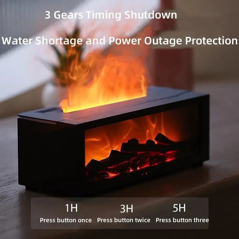 USB-Powered Simulated Flame Aroma Diffuser