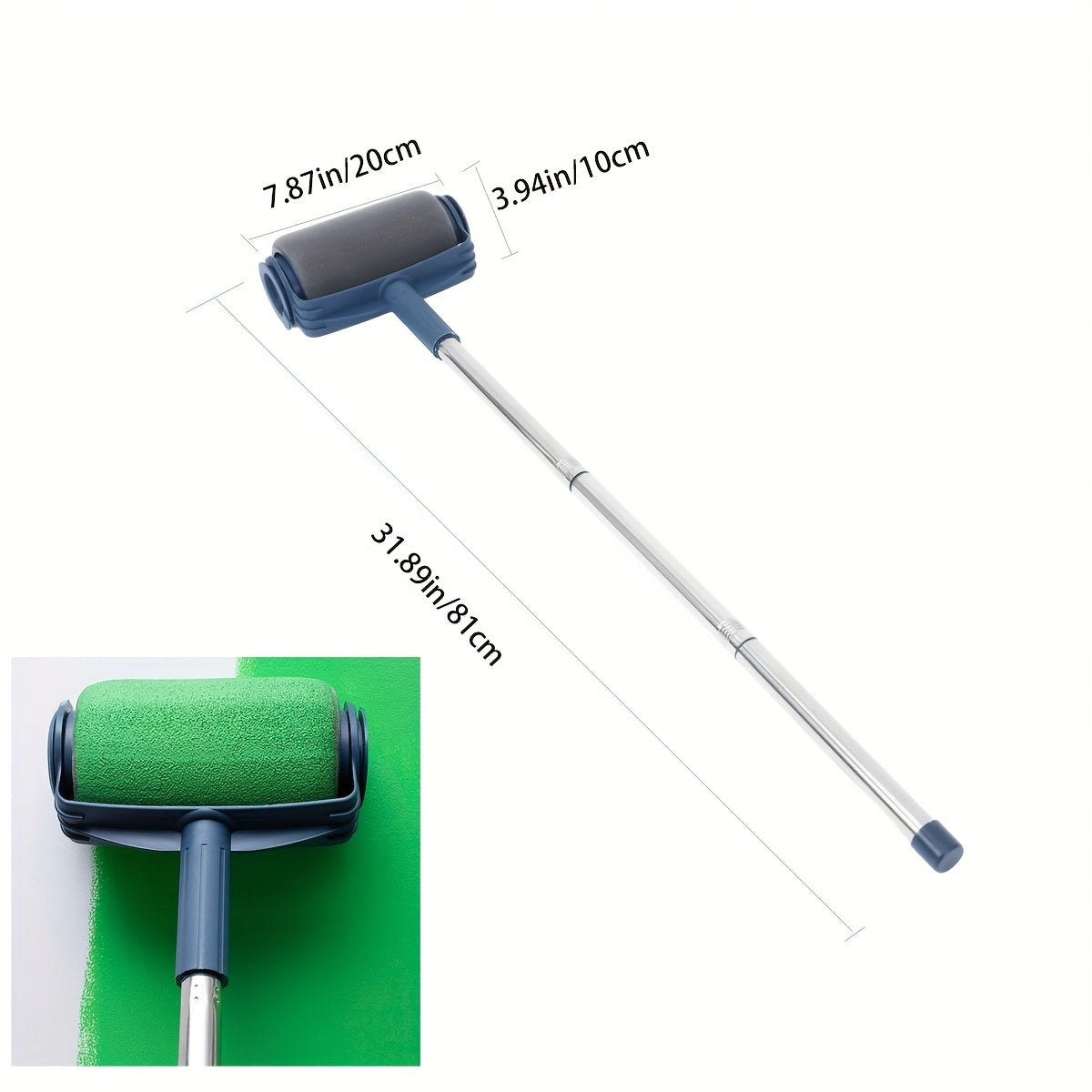 7-Inch Extendable Paint Roller with Adjustable Handle