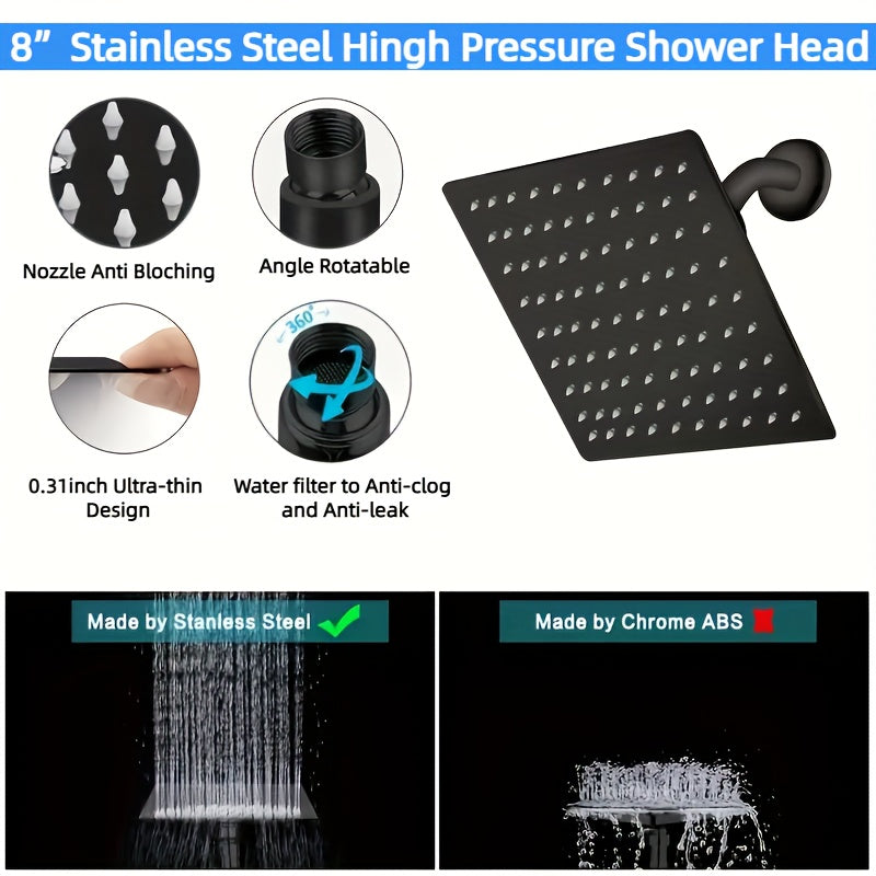 1 Set Modern Luxury Shower Head