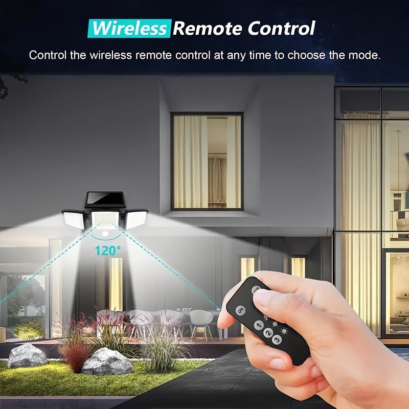 (1Pack)Solar Outdoor Light with Remote Control