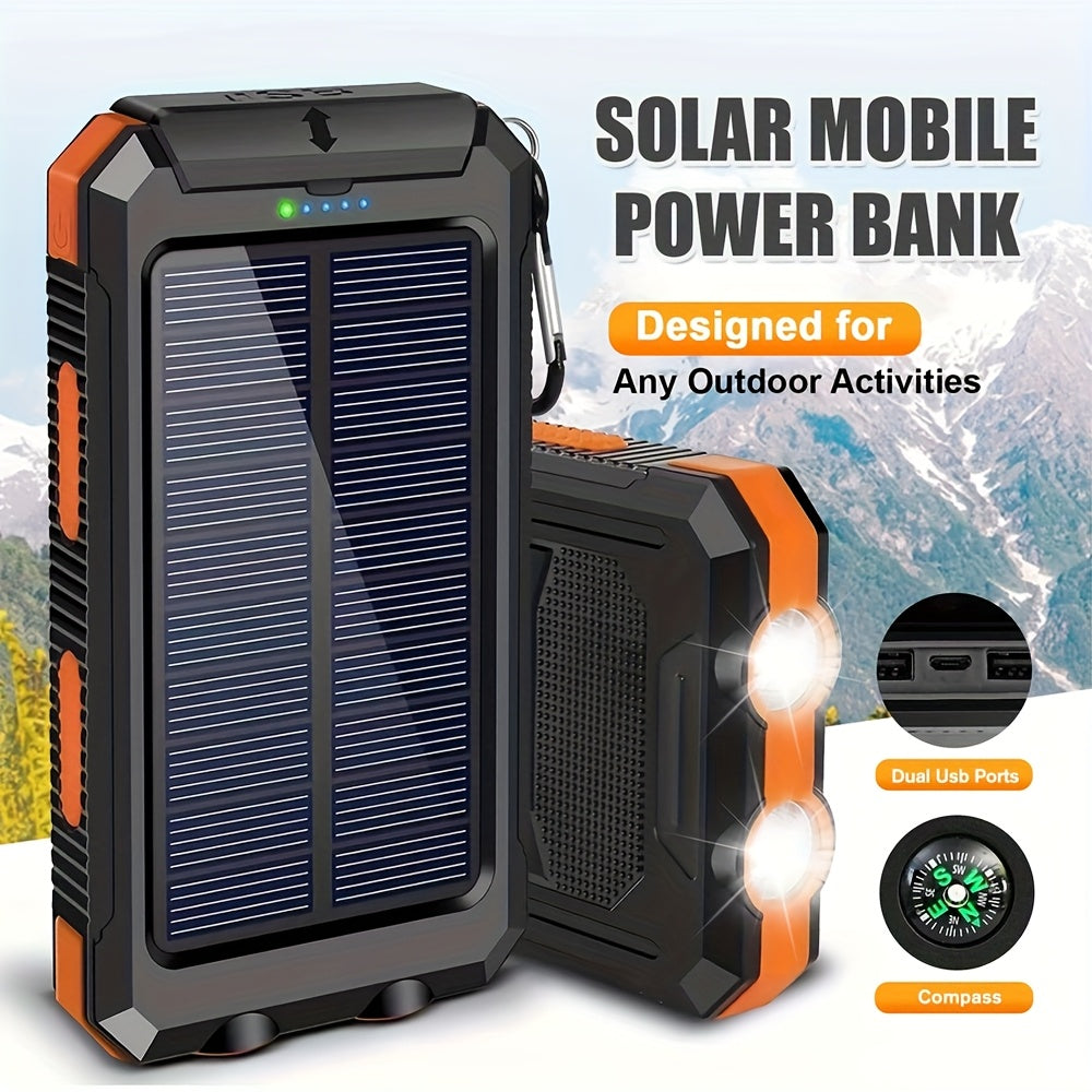 10000mAh Portable Solar Charger | Fast Charging