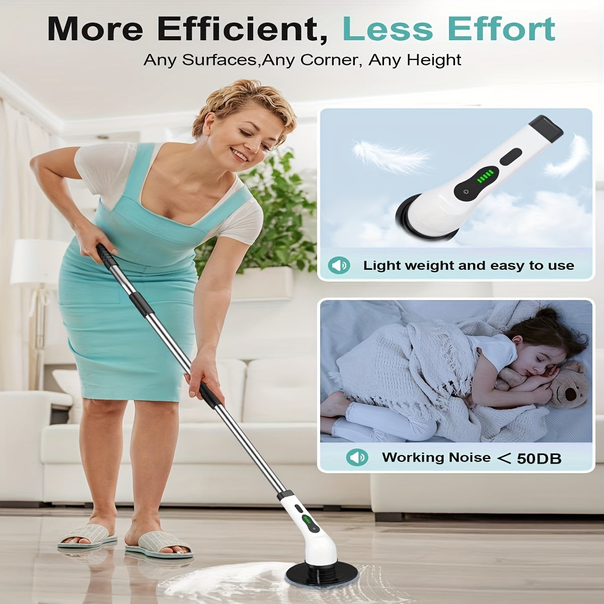 2H Power Dual Speed Cordless Electric Rotary Cleaner
