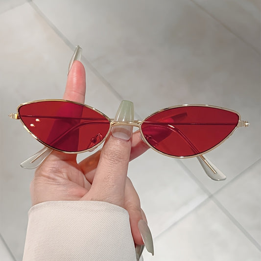 Unisex Cat-Eye Glasses with Candy Color Lenses