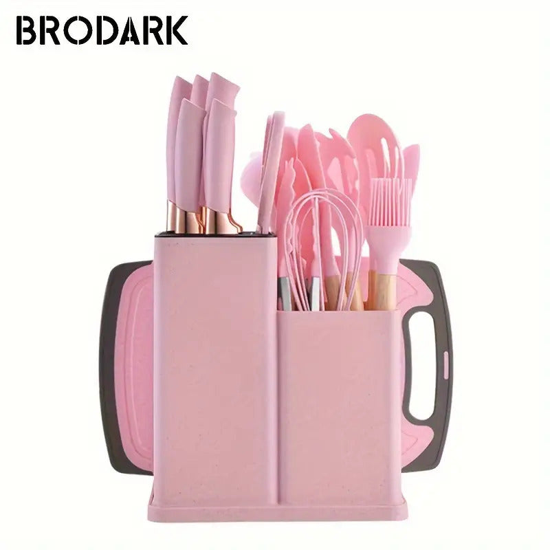 Bucket Silicone Kitchenware Set Of 19 Pieces