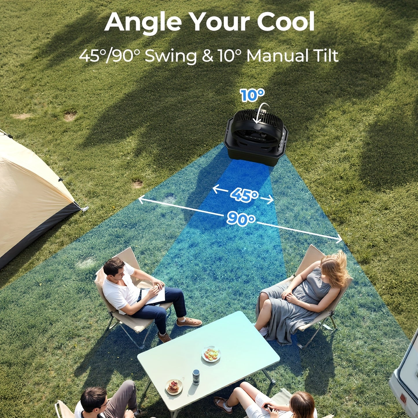 10 Inch Camping Misting Fan