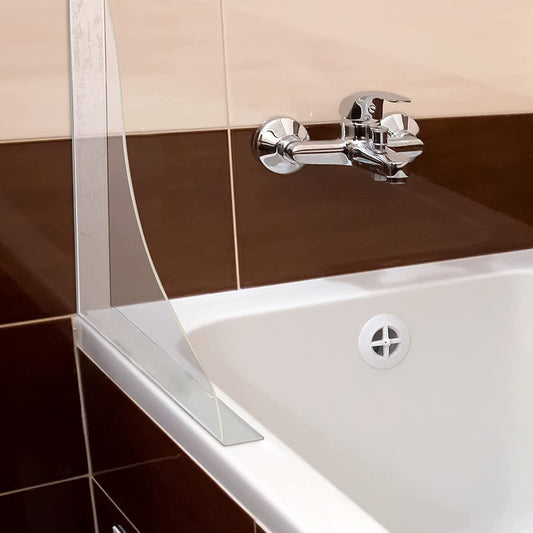 2-Pack Clear Acrylic Bathroom Splash Guard