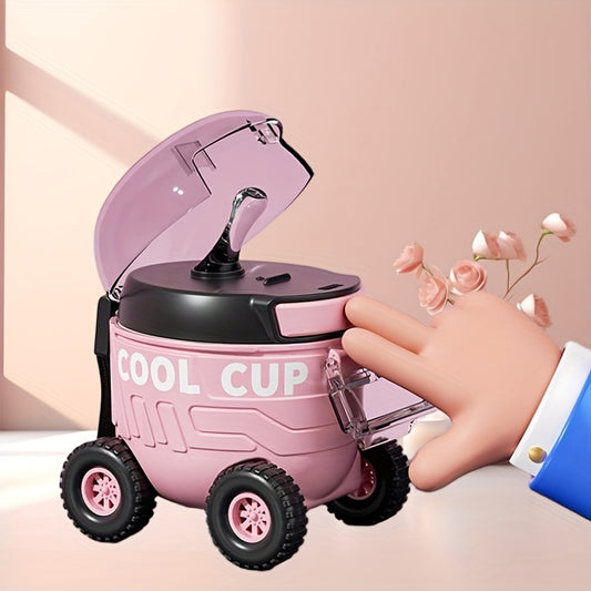A New Type Of Cartoon Four-wheel Water Bottle