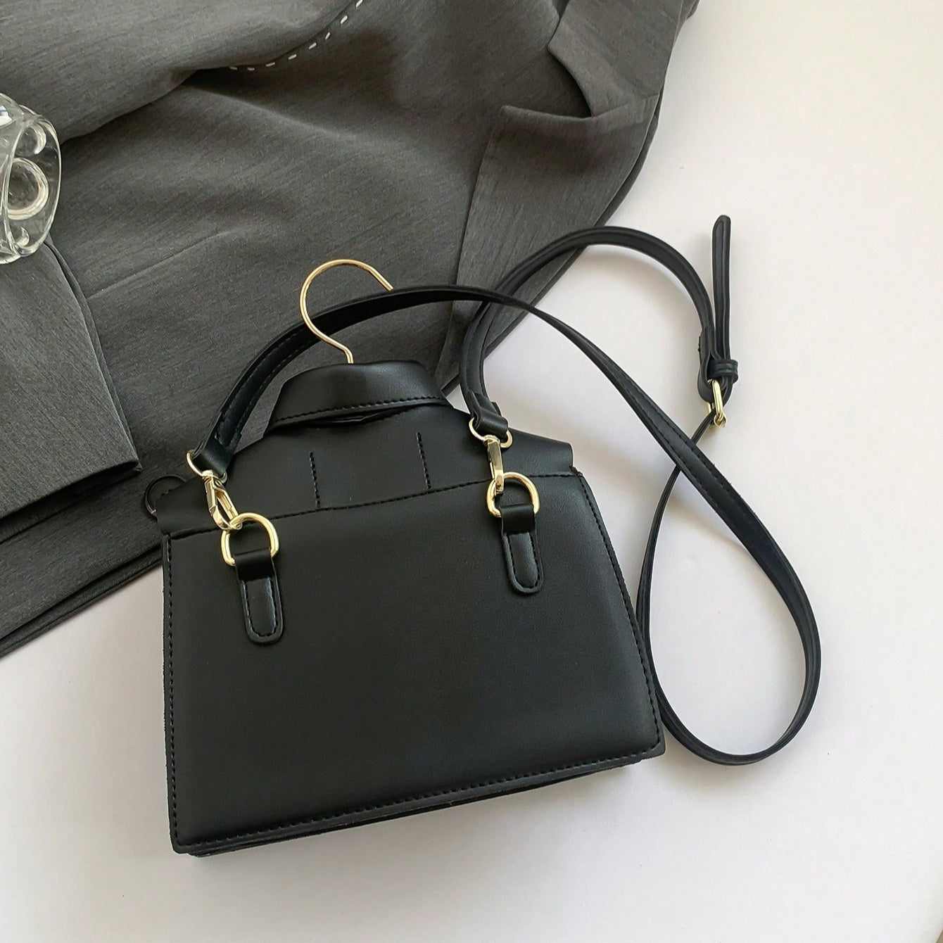 Women'S Collapsible Collar Design Crossbody Bag
