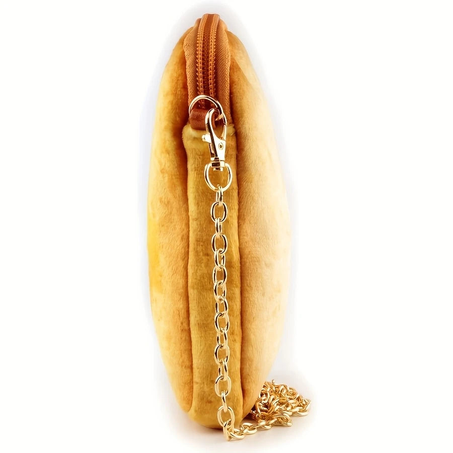 Women's Toast-Shaped Crossbody Bag