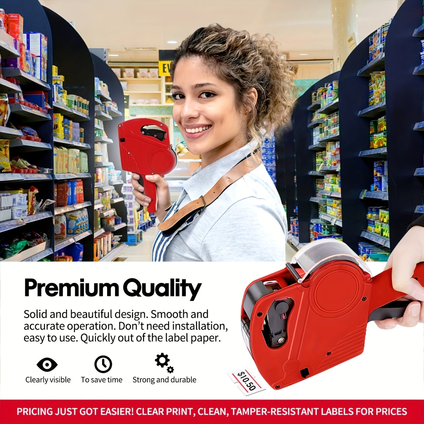 Digital Price Label Gun with Label Kit