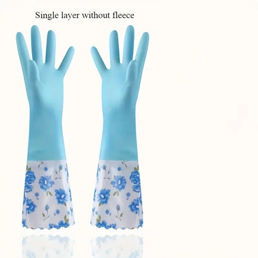 Women's Fleece-Lined Winter Cleaning Gloves