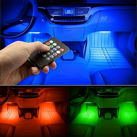 4pcs Car Interior Atmosphere Light