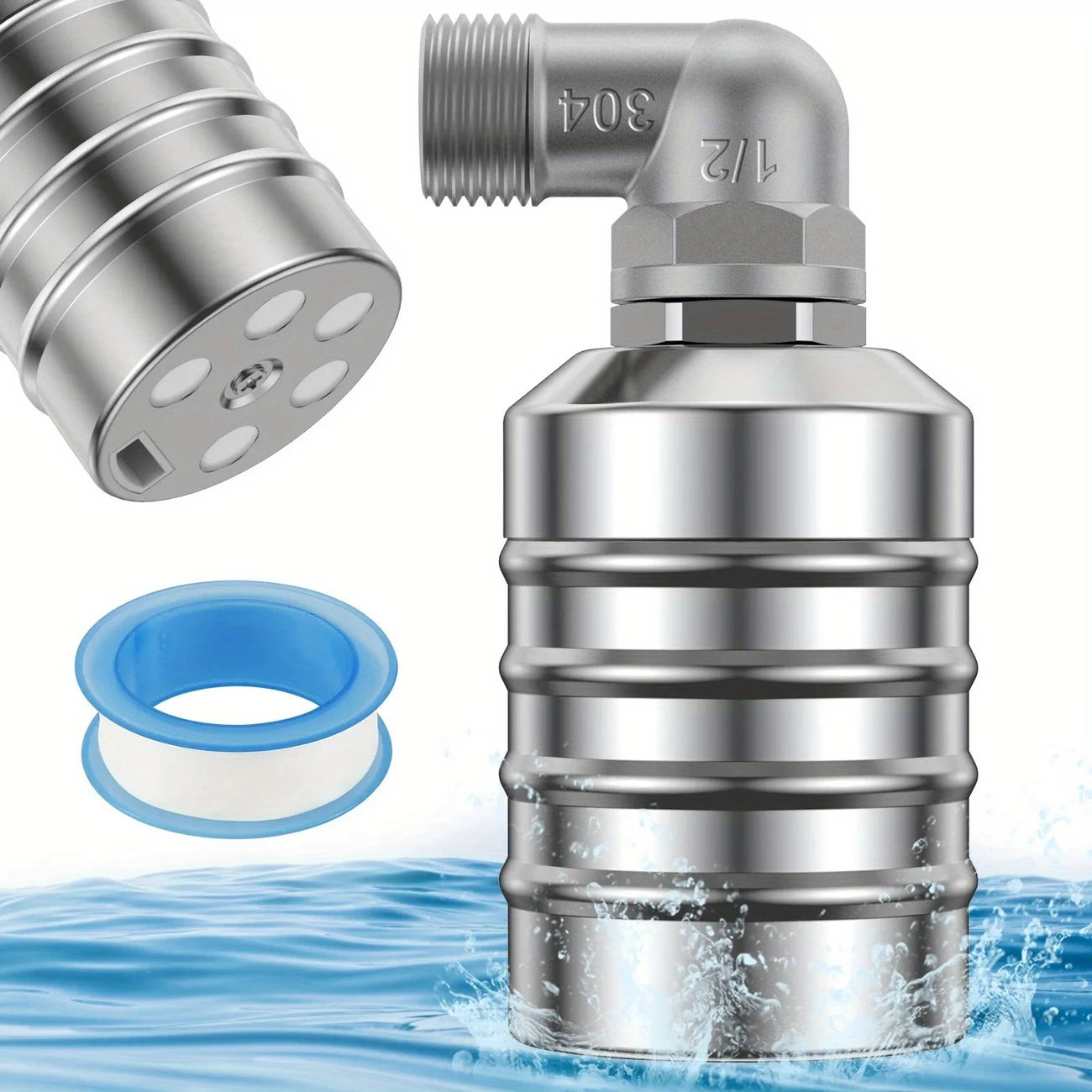 Stainless steel automatic water level control float valve