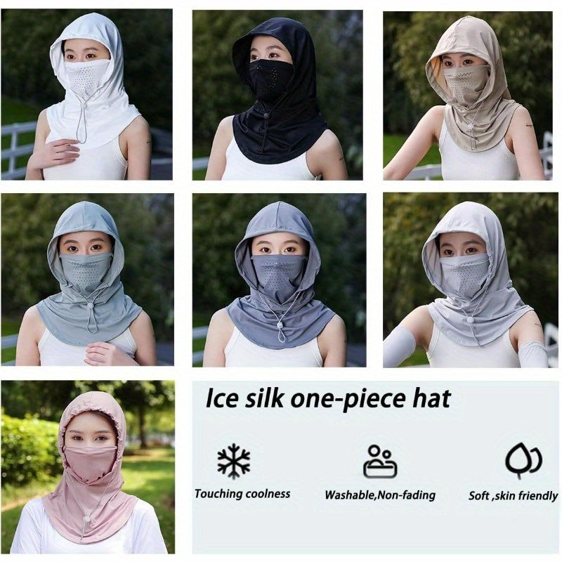 Women'sProtectionHat with Neck Guard & Face Mask