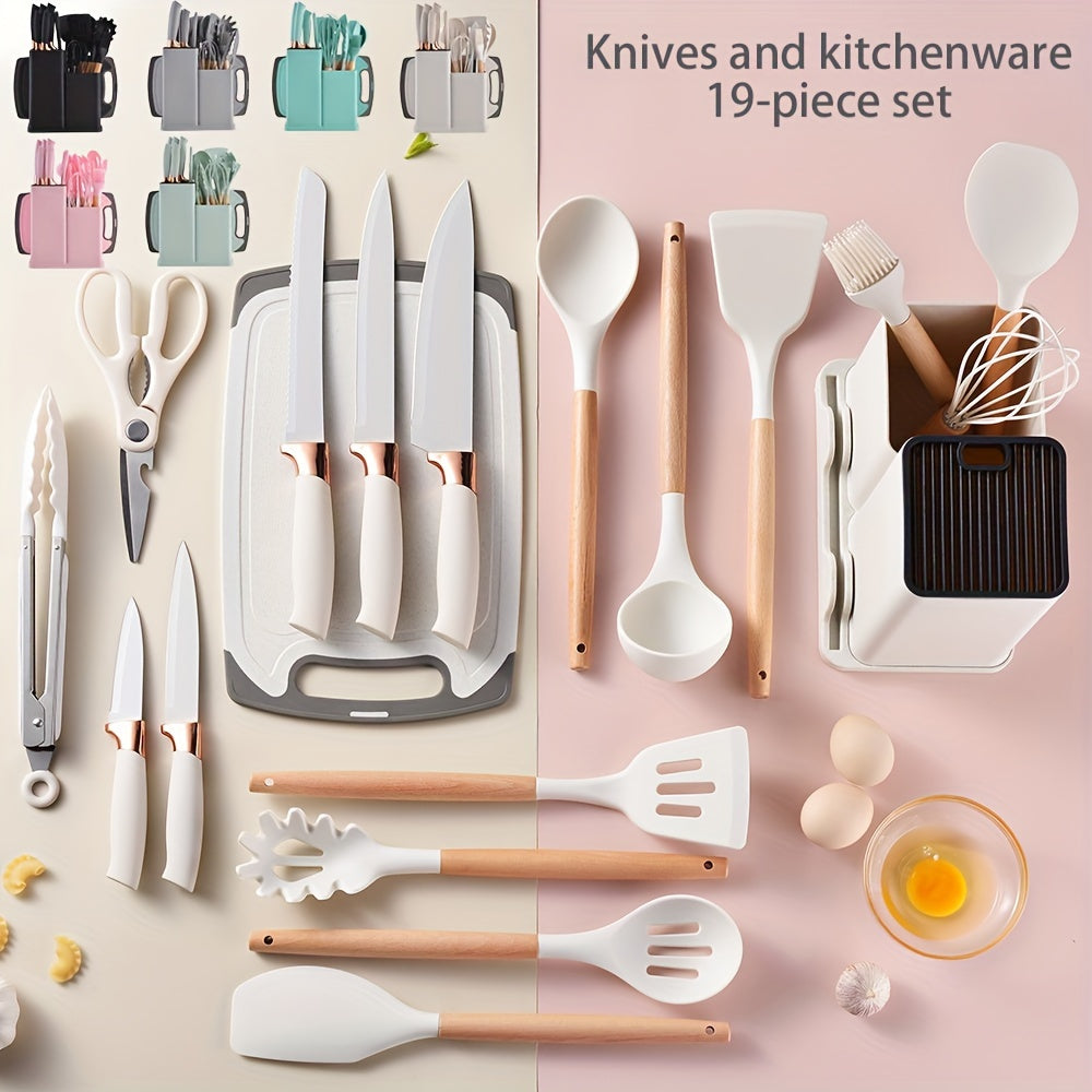 Bucket Silicone Kitchenware Set Of 19 Pieces