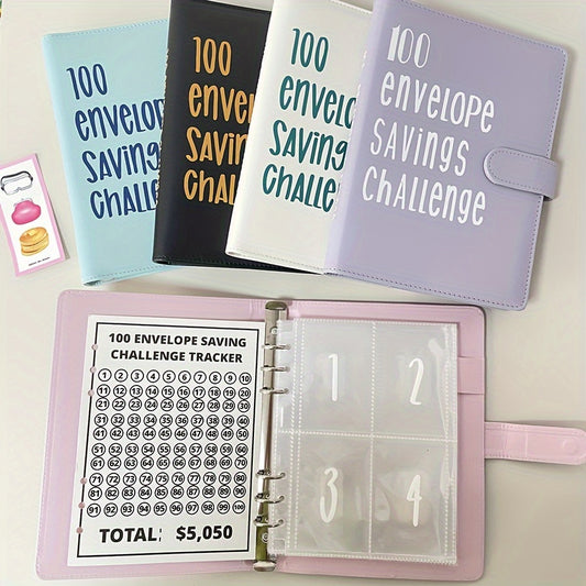 100 Days Deluxe Envelope Savings Challenge - A5 PU Binder