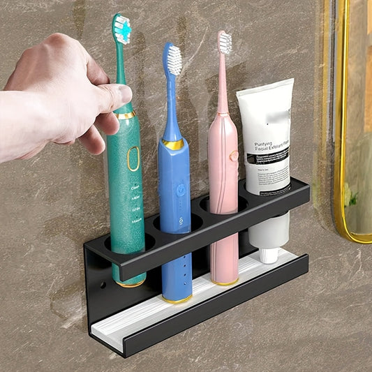 [No Drilling] Wall-Mounted Toothbrush Holder