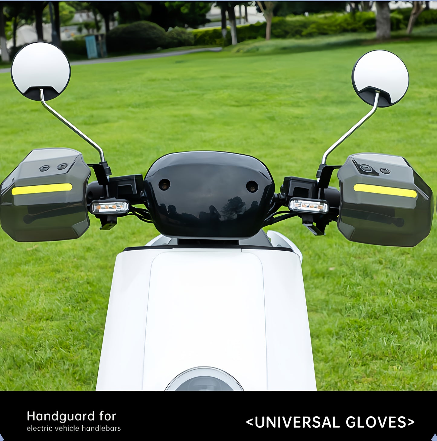 2pcs Universal Electric Bike Handlebar Wind Deflector with Strong Bearing