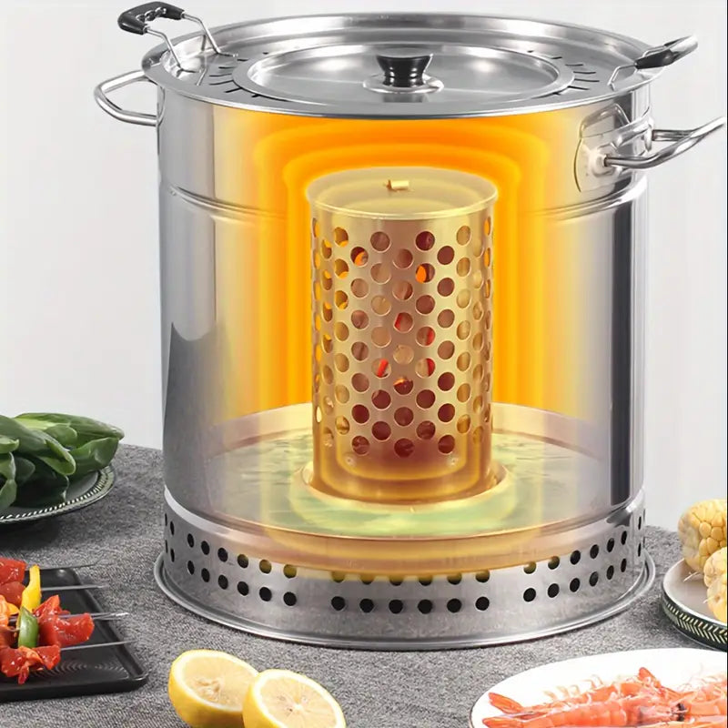 Stainless Steel Combination Grill
