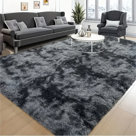 2pcs Plush Rectangular Area Mat