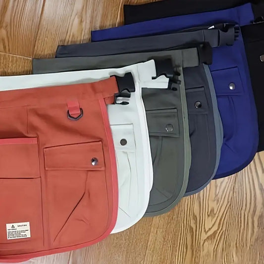 Versatile Half-Length Tool Apron for Barbers with Multiple Pockets