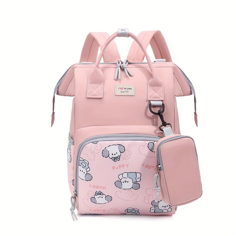Spacious Cute Cartoon Prints Backpack