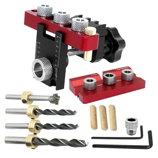 Woodworking 3 In 1 Dowelling Jig Universal Dowel Cam Jig